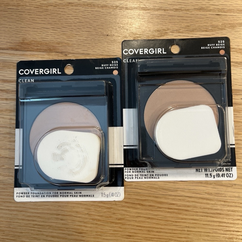2x CoverGirl Clean Powder for Normal Skin 525 Buff Beige
